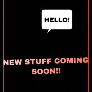 NEW ITEMS COMING THIS WEEK!!